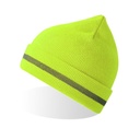 Czapka Beanie z Odblaskiem AT123 - Yellow Fluo