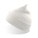 Czapka Beanie z Mankietem Przetworzony Poliester AT125 - White