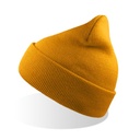 Czapka Beanie z Mankietem Przetworzony Poliester AT125 - Mustard