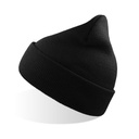 Czapka Beanie z Mankietem Przetworzony Poliester AT125 - Black
