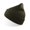 Czapka Beanie z Mankietem Przetworzony Poliester AT125 - Olive