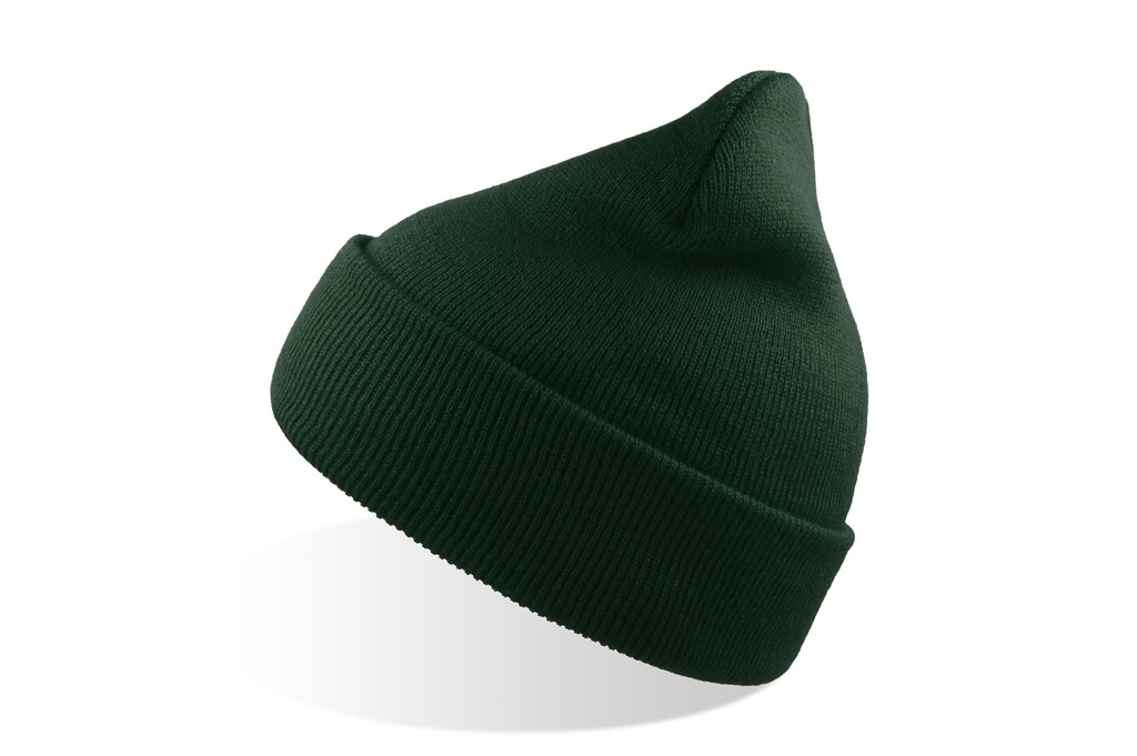 Czapka Beanie z Mankietem Przetworzony Poliester AT125 - Bottle Green