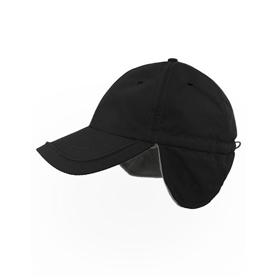 Czapka zimowa z nausznikami AT417 - Black