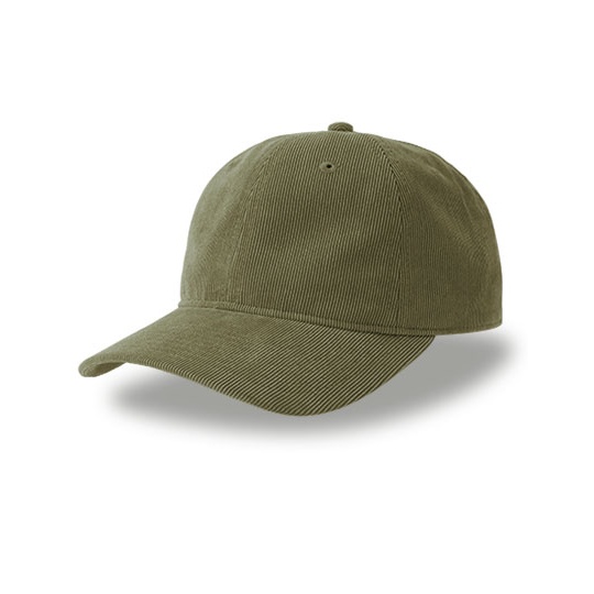 Czapka bejsbolowa sztruksowa AT419 - Olive