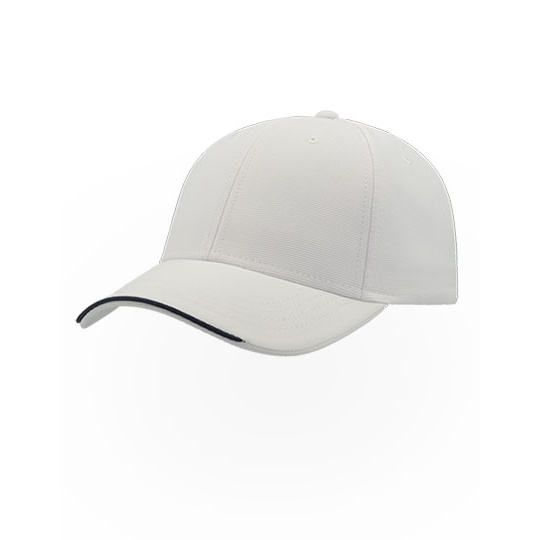 Czapka z zakrzywionym daszkiem AT422 - White