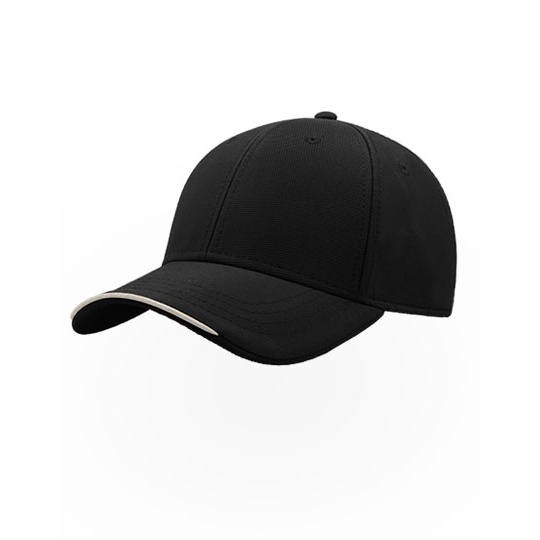 Czapka z zakrzywionym daszkiem AT422 - Black