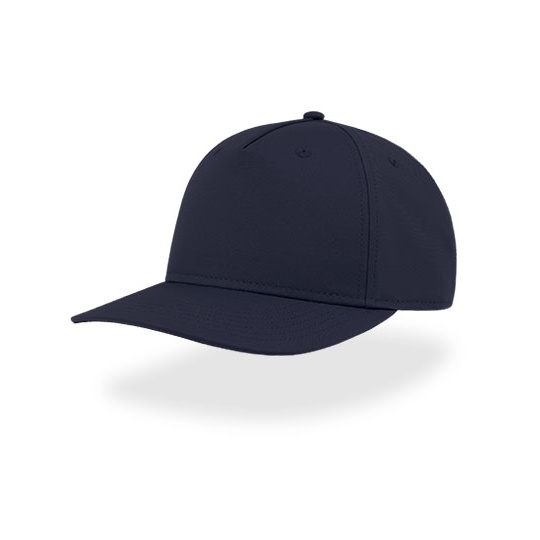 Czapka 5-panelowa Usztywniana Poliester z Recyklingu AT423 - Navy