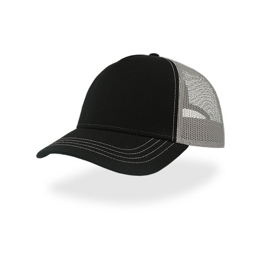 Czapka Trucker AT426 - Black & Grey