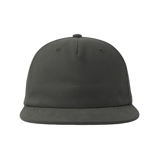 Czapka Oldschoolowa Bawelna Organiczna Recykling AT529 - Dark Grey