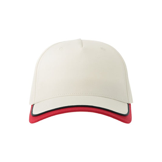 Czapka dziecięca z daszkiem AT532 - White & Red