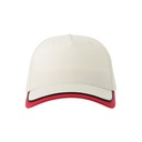 Czapka dziecięca z daszkiem AT532 - White & Red