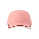 Czapka dziecieca z daszkiem AT532 - Pink & White