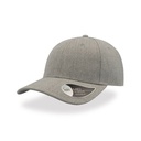 Czapka snapback 6-panelowa AT665 - Grey Melange