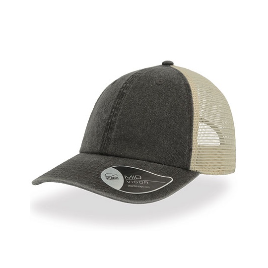 Czapka Trucker AT667 - Black & Stone