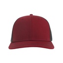 Czapka 6-panelowa Bawełna Recykling AT683 - Cardinal Red & Black