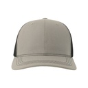 Czapka 6-panelowa Bawełna Recykling AT683 - Grey & Black