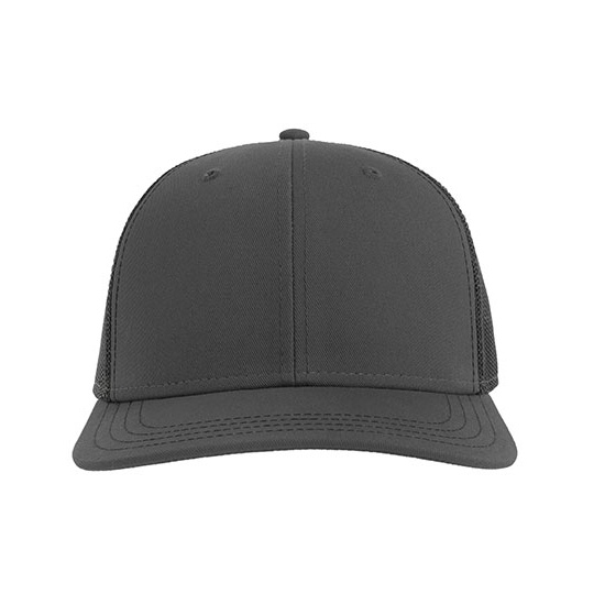 Czapka 6-panelowa Bawelna Recykling AT683 - Dark Grey & Black