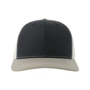 Czapka 6-panelowa Bawełna Recykling AT683 - Navy & Grey Melange