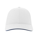 Czapka bawełniana z zakrzywionym daszkiem AT684 - White & Navy
