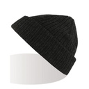 Czapka Beanie Dzianinowa AT796 - Black Melange