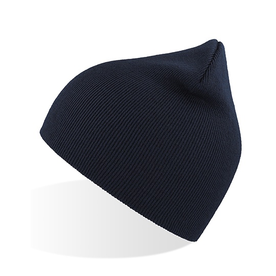 Czapka beanie z wywinięciem AT798 - Navy