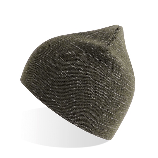 Czapka Beanie Odblaskowa Poliester z Recyklingu AT806 - Olive