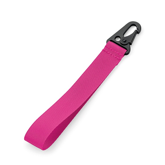 Pleciony brelok z karabińczykiem BG100 - Fuchsia