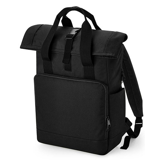 Plecak roll-top z recyklingu na laptop BG118L - Black