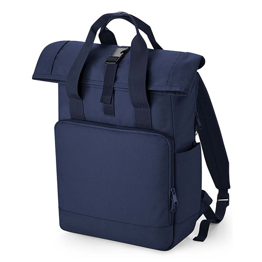 Plecak roll-top z recyklingu na laptop BG118L - Navy Dusk