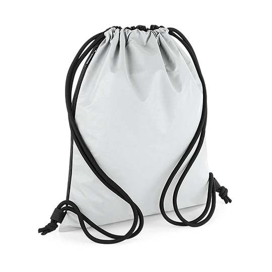 Plecak Worek Sportowy Odblaskowy Poliester BG137 - Silver Reflective