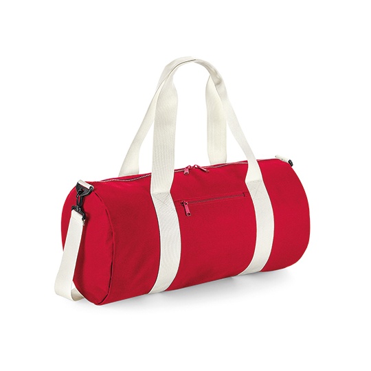 Torba Sportowa Klasyczna Poliester 600D BG140L - Classic Red & Off White