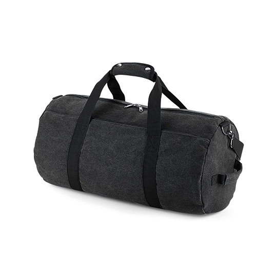 Torba Beczkowa Plocienna Bawelniana BG655 - Vintage Black