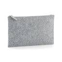 Saszetka filcowa na zamek BG725 - Grey Melange