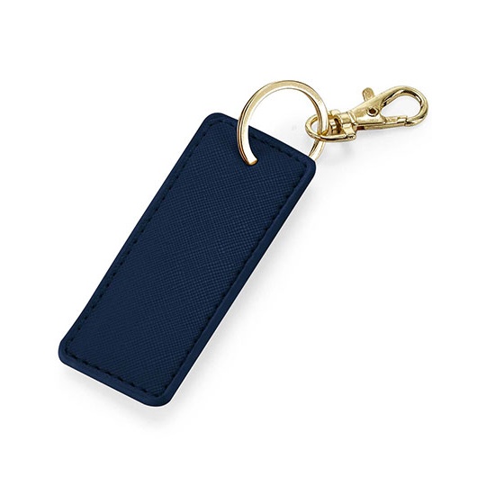 Brelok Prostokatny Poliuretan Saffiano BG744 - Navy