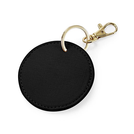 Brelok Okragly Poliuretan Saffiano BG745 - Black