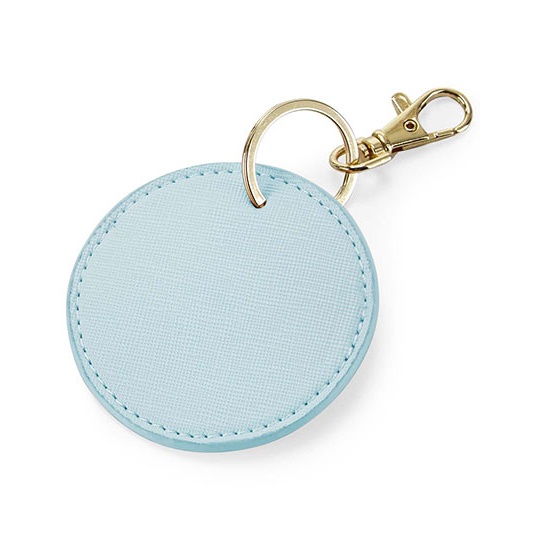 Brelok Okragly Poliuretan Saffiano BG745 - Soft Blue