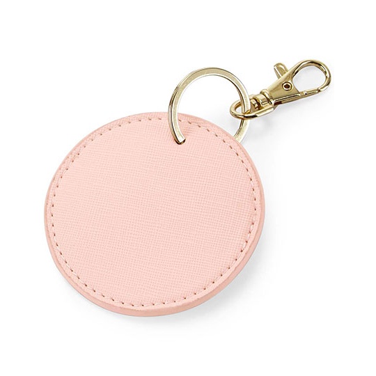 Brelok Okragly Poliuretan Saffiano BG745 - Soft Pink