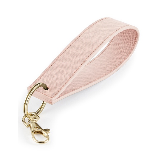 Brelok Pasek na Nadgarstek Poliuretan Saffiano BG747 - Soft Pink