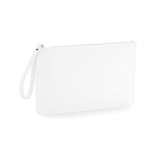 Saszetka Elegancka Sztuczna Skora Saffiano BG750 - Soft White