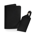 Zestaw Podrozny Dwuczesciowy Saffiano Sztuczna Skora BG755 - Black
