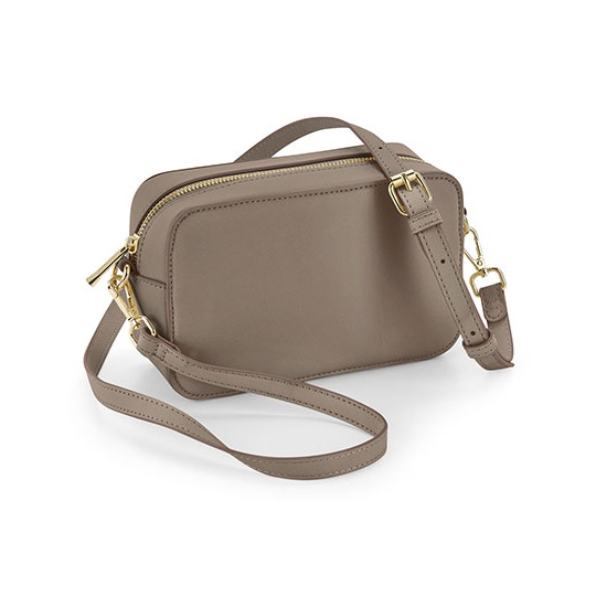 Torebka na ramie Saffiano BG758 - Taupe