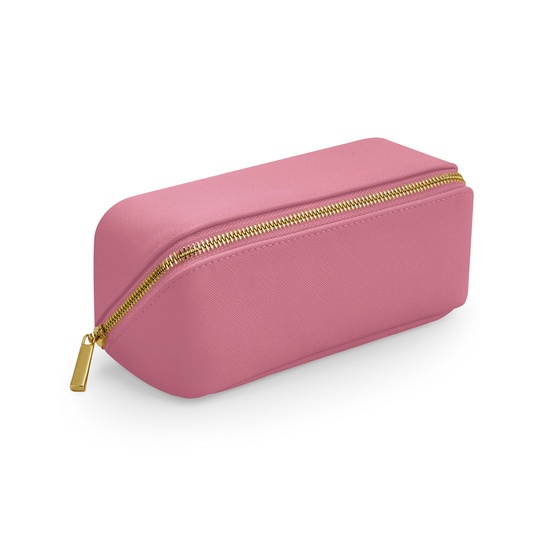 Kosmetyczka Plaska Poliuretan Saffiano BG761 - Dusky Pink