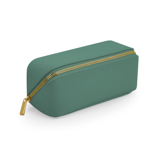 Kosmetyczka Plaska Poliuretan Saffiano BG761 - Sage Green