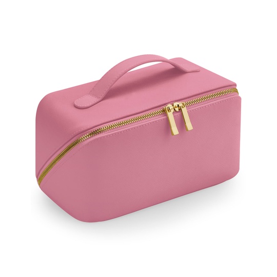 Kosmetyczka Plaski Kroj Poliuretan Saffiano BG762 - Dusky Pink
