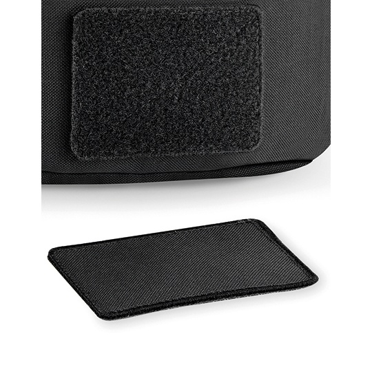 Naszywka Prostokatna Poliester 600D Rzep BG840 - Black