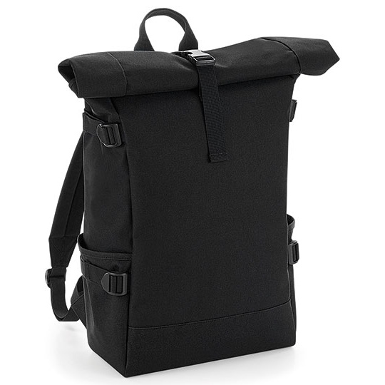 Plecak roll-top Poliester 600D BG858 - Black & Black