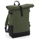 Plecak roll-top Poliester 600D BG858 - Olive Green & Black