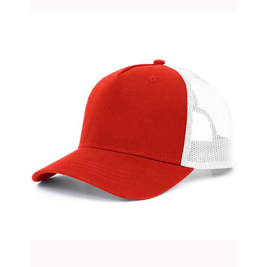Czapka Trucker 5-Panel Poliester Recykling BW7020255 - Red & White