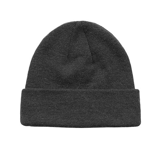 Czapka z mankietem BW801952 - Dark Grey Melange