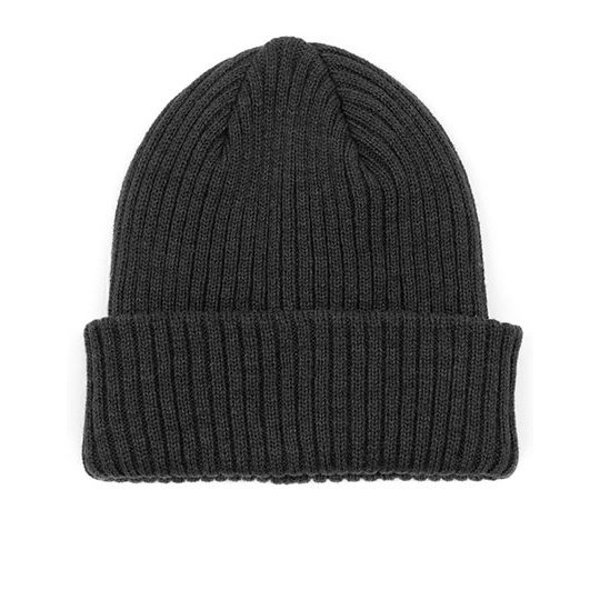 Czapka Rib POLYLANA® BW801953 - Dark Grey Melange